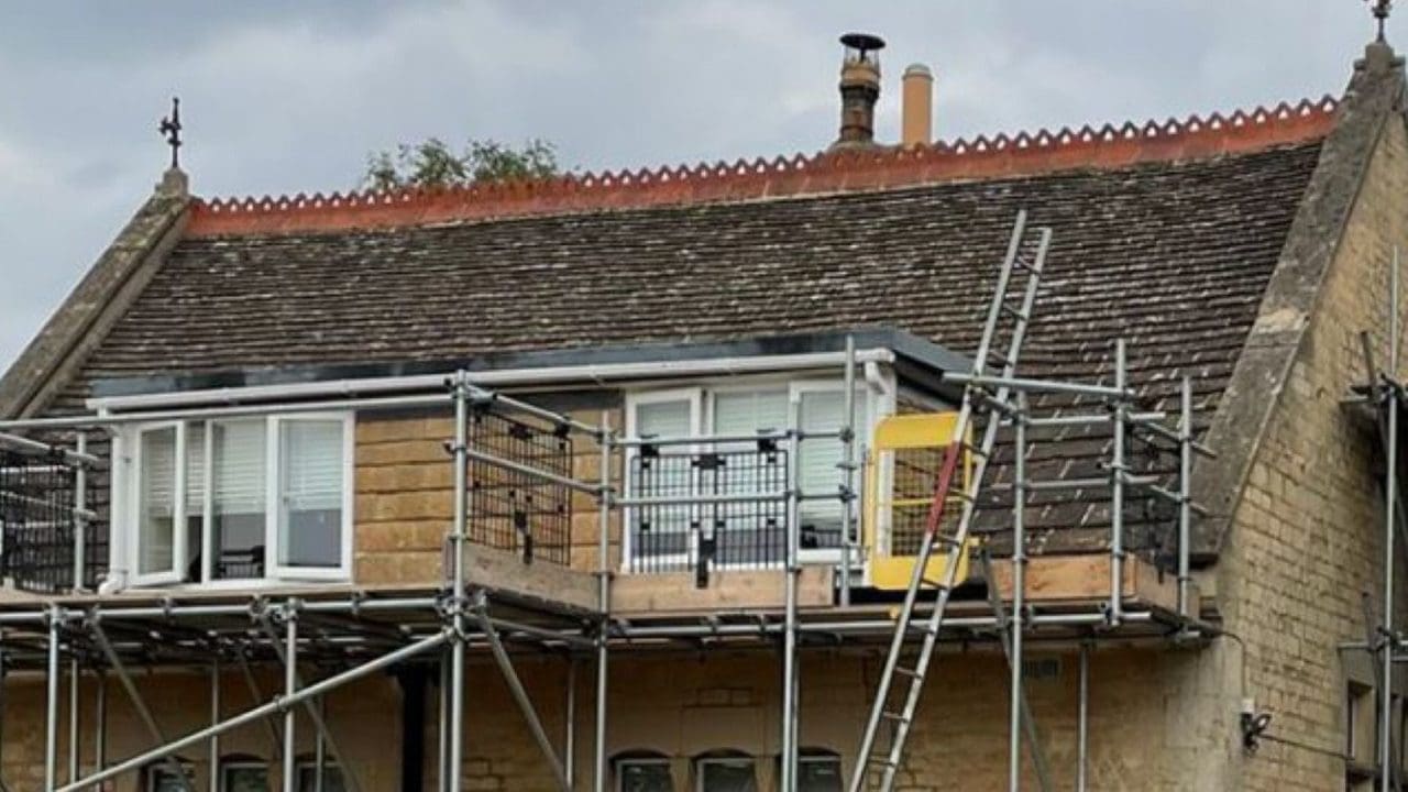 Collyweston Slate To Bradstone Cotswold Tiles With Dormer Windows