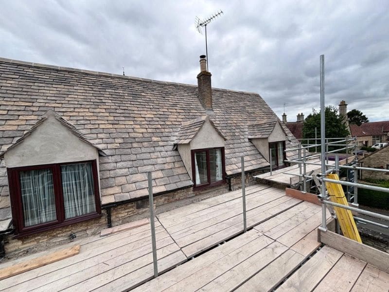 Bradstone Cotsworld roof changed from Collyweston