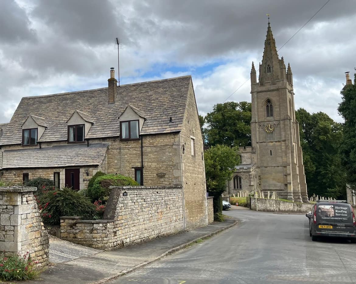 Collyweston roof changed to Bradstone Cotswold